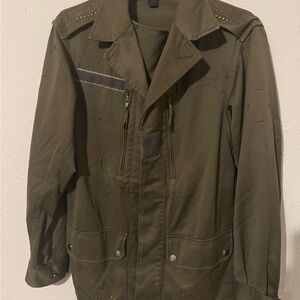Olive Green women’s Jacket - Military Style